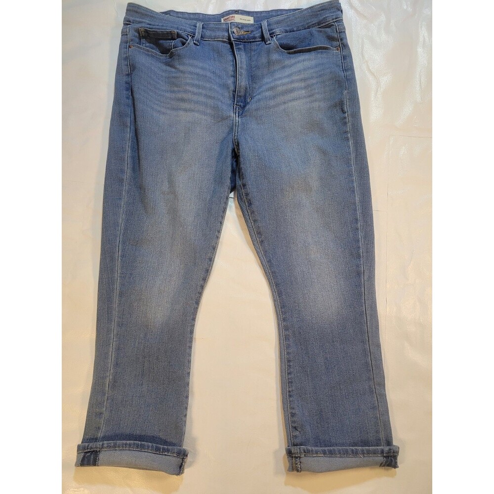 Levi Strauss Mid‑Rise Capri Jeans – Blue – Size 12 / W31 #H